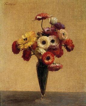 亨利 方丹 拉圖爾 Anemones and Buttercups 亨利 方丹 拉圖爾 Anemones and Buttercups